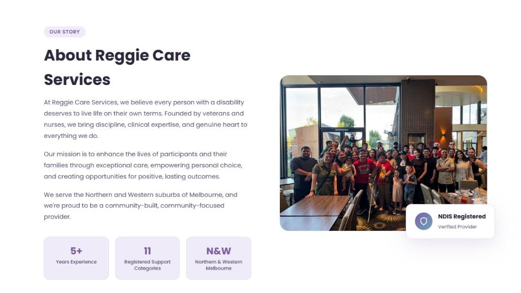 Reggie Care Services team